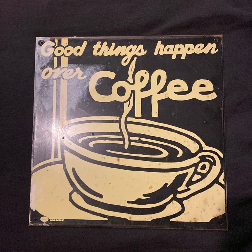 Vintage tin sign